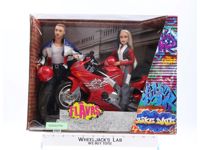Hip Hop Bike Date Happy D & Liam W/ Motorcycle Flavas 2003 Mattel NEW SEALED