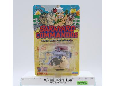 Captain Tusker Chitlins Barnyard Commandos 1989 Playmates NEW MOSC SEALED