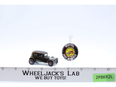 Classic '32 Ford Vicky Brown 1968 Hot Wheels Mattel Vintage Redline RL w/ Button