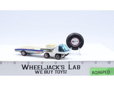 The Heavyweights Racer Rig White Enamel Hot Wheels 1971 Mattel RL w/ Button