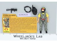 Python Tele-Vipers V2 100% Complete G.I. Joe 1989 Hasbro Vintage Action Figure