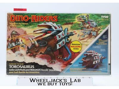 Torosaurus CAS GRADED 80 Dino Riders 1988 Tyco Action Figure NEW SEALED