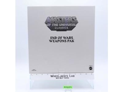 End of Wars Weapons Pak W/Mailer He-Man Masters of the Universe MOTUC Mattel