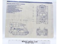Bridge Layer (Toss 'N Cross) 1985 ORIGINAL Instructions/ Blueprints G.I. Joe