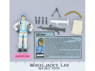 Sub-Zero V1 100% Complete G.I. Joe 1990 Hasbro Vintage Action Figure