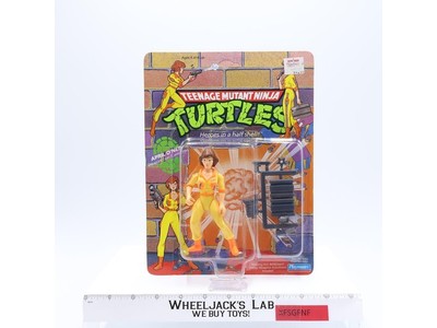 April O'Neil Orange Stripes Turtles TMNT 1990 Playmates Action Figure NEW SEALED