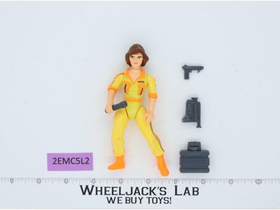 April O'Neil Teenage Mutant Ninja Turtles TMNT 1988 Playmates Blue Stripe Type