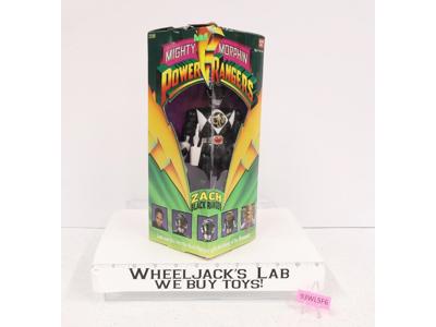 Zach Black Ranger Complete Mighty Morphin Power Rangers 1993 Bandai 8" Figure