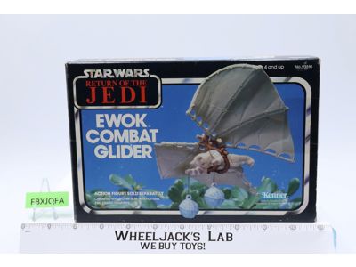Ewok Combat Glider Complete W/Box Star Wars 1984 Kenner Action Figure Vehicle