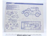 Eliminator 1988 ORIGINAL Instructions/Blueprints G.I. Joe Hasbro Action Figure