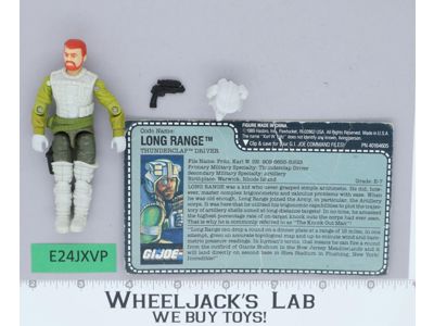Long Range V1 100% Complete 1989 G.I. Joe Hasbro Vintage Action Figure