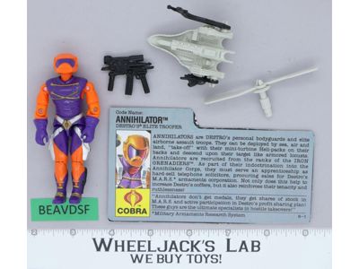 Annihilator V1 100% Complete 1989 G.I. Joe Hasbro Vintage Action Figure