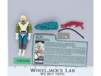 Dee-Jay V1 100% Complete G.I. Joe 1989 Hasbro Vintage Action Figure