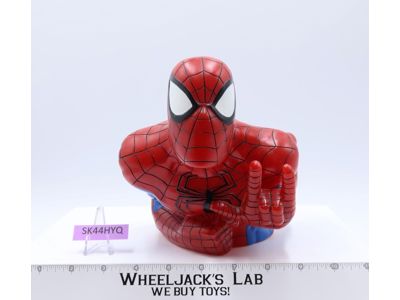 Spiderman Bust 3D Coin Bank 1999 Marvel Comics 7"