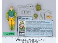 Capt. Grid-Iron V1 100% Complete 1990 G.I. Joe Hasbro Vintage Action Figure