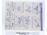 Conquest X-30 1986 ORIGINAL Instructions / Blueprints G.I. Joe Action Figure