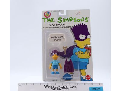 Bartman The Simpsons 1990 Mattel Vintage Action Figure NEW MOC