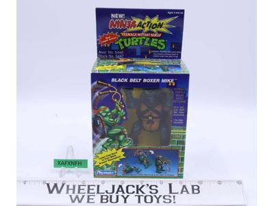 Black Belt Boxer Mike Ninja Action TMNT 1993 Playmates Figure NEW MISB SEALED