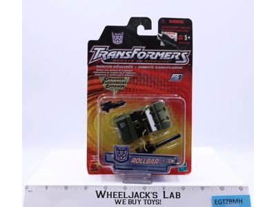 Rollbar Transformers Robots in Disguise 2002 Hasbro Action Figure NEW SEALED