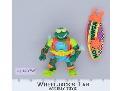 Sewer Surfer Mike 100% Complete Teenage Mutant Ninja Turtles TMNT Playmates 1990