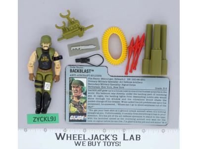 Backblast V1 100% Complete G.I. Joe 1989 Hasbro Vintage Action Figure