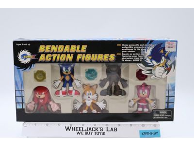 Sonic the Hedgehog Sonic X 2000 Toy Island Bendable Action Figures NEW SEALED