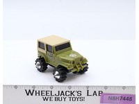 Jeep 4x4 Army Green Military Rough Riders 1981 LJN Toys Vintage WORKS
