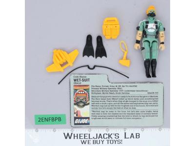 Wet-Suit V1 100% Complete G.I. Joe 1986 Hasbro Vintage Action Figure