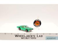 Custom Dodge Charger Green 1968 Mattel Hot Wheels Redline RL w/ Button NICE!