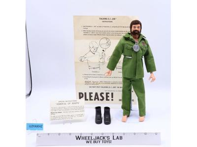 Talking Adventurer Flocked Brown Hair Beard 12" GI Joe 1964 Hasbro Commander