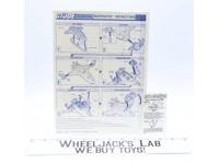 Mudfighter 1989 ORIGINAL Instructions/Blueprints G.I. Joe Hasbro Action Figure