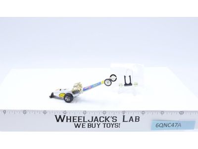 Snake Rail Dragster White Enamel 1971 Hot Wheels Mattel Vintage Redline RL