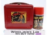 Tom Corbett Space Cadet RED Metal Lunch Box 1952 Aladdin Industries w/ THERMOS