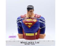 Superman in Chains Bust Coin Bank 1997 DC Comics 9"