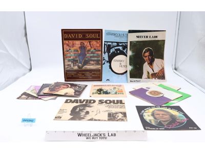 David Soul LOT Vinyl Records Music Sheets Book Silver Lady 1970's Starsky Hutch