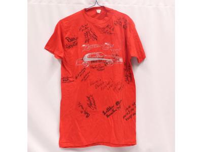 Starsky & Hutch T-Shirt Adult Medium M Top Zebra-Con '79 Red Signatures