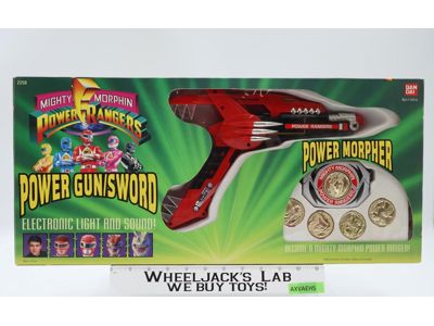 Power Gun/Sword + Power Morpher Mighty Morphin Power Rangers 1993 Bandai