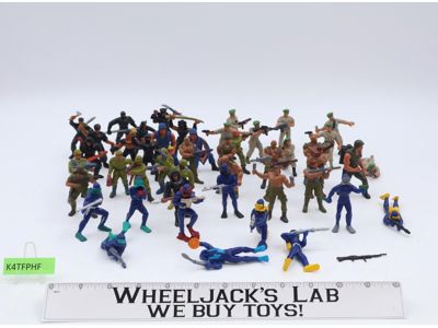 Lot of 45 Soldiers GUTS! 1986 Mattel Military 3" Action Figures