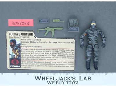 Firefly V1 100% Complete G.I. Joe 1984 Hasbro Vintage Action Figure