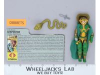 Serpentor V1 100% Complete G.I. Joe 1986 Hasbro Vintage Action Figure