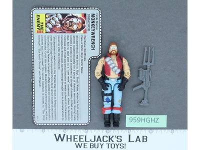 Monkeywrench V1 100% Complete G.I. Joe 1986 Hasbro Vintage Action Figure