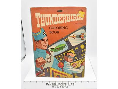 Thunderbird Coloring Book 1968 Western Publishing Vintage Cartoon