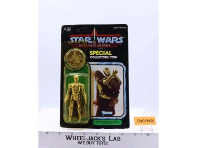 C-3PO Removable Limbs 92 Back Star Wars POTF 1984 Kenner NEW MOSC SEALED