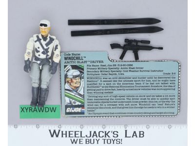 Windchill V1 100% Complete G.I. Joe 1988 Hasbro Vintage Action Figure