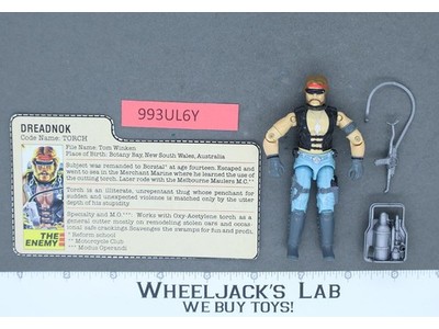 Torch V1 100% Complete G.I. Joe 1985 Hasbro Vintage Action Figure