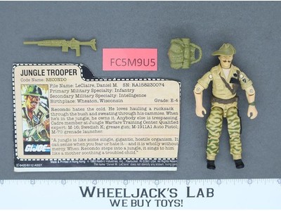 Recondo V1 100% Complete G.I. Joe 1984 Hasbro Vintage Action Figure