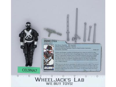 Snake Eyes V3 100% Complete G.I. Joe 1988 Hasbro Vintage Action Figure