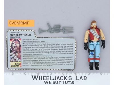 Monkeywrench V1 100% Complete G.I. Joe 1986 Hasbro Vintage Action Figure