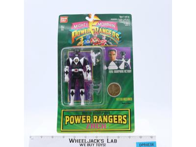 Auto Morphin Zach Black Ranger Mighty Morphin Power Rangers 1994 Bandai NEW MOSC