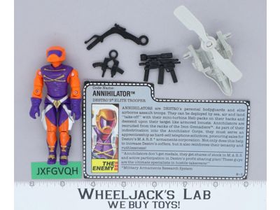 Annihilator V1 100% Complete 1989 G.I. Joe Hasbro Vintage Action Figure